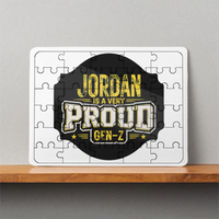 MDF Wooden Puzzle | 6x8 Inch 30 Pieces | Glossy Finish | Durable, Waterproof | Kids & Adults | Personalized | Typography | Generational Identity | Youth Culture | Assertive | Proud Gen Z