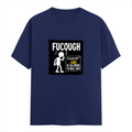 Male Classic Crew T-Shirt | Men's Regular Fit | 180 GSM Bio-Washed Cotton | Pre-Shrunk, Double-Stitched | Personalized | Typography | Sarcasm | Humor | Everyday | Humorous | Allergic To Bullshit - front - Royal Blue - mockup 1