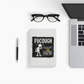 Notebook Journal | A5 Size | 300 GSM Cover, 70 GSM Eco-Friendly Pages | Soft Bound, Ruled/Unruled | Unisex | Personalized | Typography | Sarcasm | Humor | Everyday | Humorous | Allergic To Bullshit - front - White - mockup 1