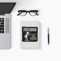 Notebook Journal | A5 Size | 300 GSM Cover, 70 GSM Eco-Friendly Pages | Soft Bound, Ruled/Unruled | Unisex | Personalized | Typography | Sarcasm | Humor | Everyday | Humorous | Allergic To Bullshit - back - White - mockup 2