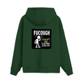 Oversized Hoodie | Relaxed Fit Unisex | 400 GSM Cotton Blend | Pre-Shrunk Warmth & Comfort | Adults | Personalized | Typography | Sarcasm | Humor | Everyday | Humorous | Allergic To Bullshit - back - Bottle Green - mockup 2