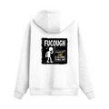 Oversized Hoodie | Relaxed Fit Unisex | 400 GSM Cotton Blend | Pre-Shrunk Warmth & Comfort | Adults | Personalized | Typography | Sarcasm | Humor | Everyday | Humorous | Allergic To Bullshit - back - White - mockup 2