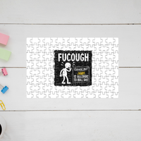 Jigsaw Puzzle | 120 Pieces A4 Size | Recycled Paper Semi-Glossy Finish | Fade-Proof Engaging Entertainment | Unisex | Personalized | Typography | Sarcasm | Humor | Everyday | Humorous | Allergic To Bullshit