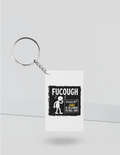 Keychain | Rectangle Square Slim | Durable Acrylic | Fade-Proof Glossy Finish | Unisex | Personalized | Typography | Sarcasm | Humor | Everyday | Humorous | Allergic To Bullshit - front_Rectangle - Rectangle - White - mockup 3