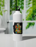 Sipper Bottle | 750 ml Unisex | Aluminum | Clip Cap | Fade-Proof | Personalized | Typography | Positivity | Self-worth | Birthdays | Positive | Born To Be Awesome - front - White - mockup 1