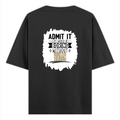 Oversized Standard T-Shirt | Unisex Relaxed Fit | 100% Super Combed Cotton | Soft, Breathable, Durable | Adult | Personalized | Typography | Humor | Self-referential Statements | Everyday | Playful | Boring Without Me - back - Black - mockup 2