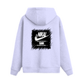 Oversized Hoodie | Relaxed Fit Unisex | 400 GSM Cotton Blend | Pre-Shrunk Warmth & Comfort | Adults | Personalized | Typography | Attitude | Humor | Everyday | Defiance | Desi Savage Warning - back - Lavender - mockup 2