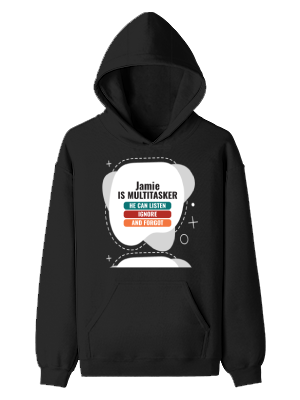 Personalized Design Pullover Hoodie Dtg with Custom Name