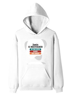 Personalized Design Pullover Hoodie Dtg with Custom Name