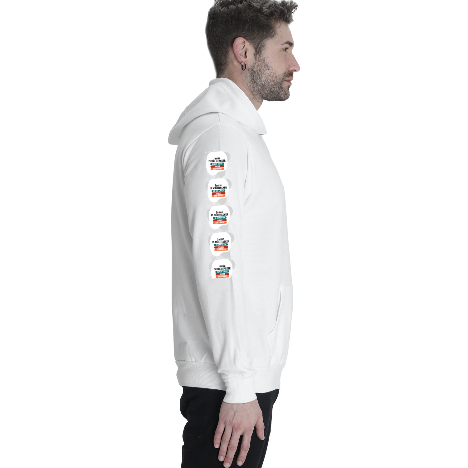 Personalized Design Pullover Hoodie Dtf with Custom Name