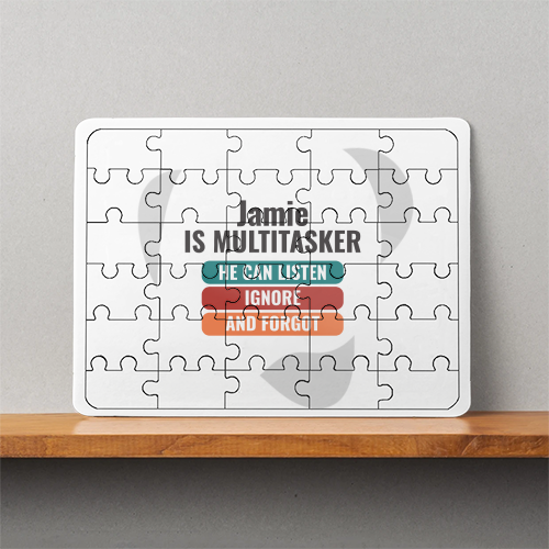 Personalized Design MDF Wooden Puzzles Accessories with Custom Name