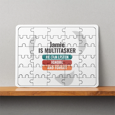 Personalized Design MDF Wooden Puzzles Accessories with Custom Name