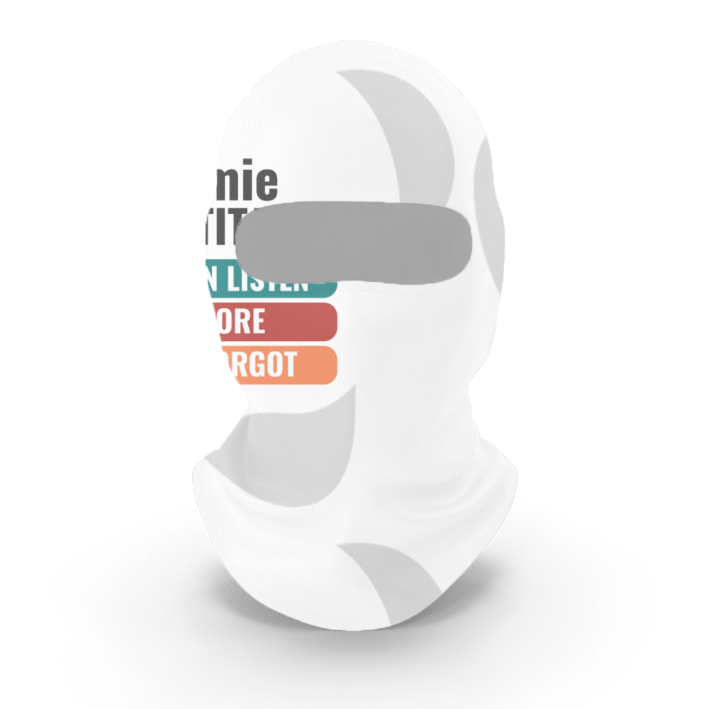 Personalized Design Accessory with Custom Name - Male Balaclava Accessories Accessory
