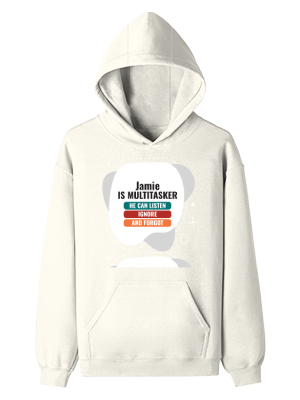 Personalized Design Pullover Hoodie Embroidery with Custom Name