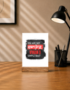 Acrylic Photo Frame With Stand - Attitude Nahi, Simplicity