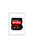 Notebook Journal | A5 Size | 300 GSM Cover, 70 GSM Eco-Friendly Pages | Soft Bound, Ruled/Unruled | Unisex | Personalized | Typography | Self-expression | Humor | Everyday | Sarcastic | Attitude Nahi, Simplicity - back_2 - White - mockup 4