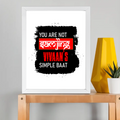 Framed Poster | Multiple Sizes | 300 GSM Art Paper | Laminated, Fade-Proof, 1-inch Frame | Unisex Home Decor | Personalized | Typography | Self-expression | Humor | Everyday | Sarcastic | Attitude Nahi, Simplicity - front_11x14In - 11x14In - mockup 4