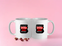 Color Coffee Mug | 11 oz | Ceramic | Fade-Proof | Unisex | Personalized | Typography | Self-expression | Humor | Everyday | Sarcastic | Attitude Nahi, Simplicity