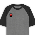 Unisex Oversized Raglan T-Shirt | Oversized Fit | 100% Bio-Washed Cotton | Ready | Two-Tone Design | Rib Neck | Unisex Adult | Personalized | Typography | Self-expression | Humor | Everyday | Sarcastic | Attitude Nahi, Simplicity - right pocket - mockup 4