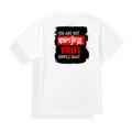 Unisex Jersey T-Shirt | Adults Unisex Fit | Polyester Honeycomb Mesh | Breathable, Quick-Dry | Personalized | Typography | Self-expression | Humor | Everyday | Sarcastic | Attitude Nahi, Simplicity - back - mockup 2