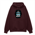 Oversized Hoodie | Relaxed Fit Unisex | 400 GSM Cotton Blend | Pre-Shrunk Warmth & Comfort | Adults | Personalized | Typography | Humor | Everyday | Assertive - front - Maroon - mockup 1