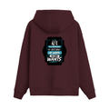 Oversized Hoodie | Relaxed Fit Unisex | 400 GSM Cotton Blend | Pre-Shrunk Warmth & Comfort | Adults | Personalized | Typography | Humor | Everyday | Assertive - back - Maroon - mockup 2