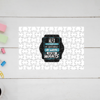 Jigsaw Puzzle | 120 Pieces A4 Size | Recycled Paper Semi-Glossy Finish | Fade-Proof Engaging Entertainment | Unisex | Personalized | Typography | Humor | Everyday | Assertive