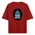 Oversized Classic T-Shirt | Unisex Relaxed Fit | 100% Super-Combed Cotton | Pre-Shrunk, Double-Stitched | Adults | Personalized | Typography | Humor | Everyday | Assertive - back - Red - mockup 2