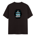 Male Classic Crew T-Shirt | Men's Regular Fit | 180 GSM Bio-Washed Cotton | Pre-Shrunk, Double-Stitched | Personalized | Typography | Humor | Everyday | Assertive - back - Coffee Brown - mockup 2