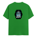 Male Classic Crew T-Shirt | Men's Regular Fit | 180 GSM Bio-Washed Cotton | Pre-Shrunk, Double-Stitched | Personalized | Typography | Humor | Everyday | Assertive - back - Flag Green - mockup 2