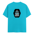 Male Classic Crew T-Shirt | Men's Regular Fit | 180 GSM Bio-Washed Cotton | Pre-Shrunk, Double-Stitched | Personalized | Typography | Humor | Everyday | Assertive - back - SkyBlue - mockup 2