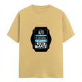 Female Classic Crew T-Shirt | Regular Fit | 180 GSM Bio-Washed Cotton Blend | Pre-Shrunk, Double-Stitched | Women | Personalized | Typography | Humor | Everyday | Assertive - front - Beige - mockup 1