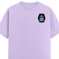 Female Classic Crew T-Shirt | Regular Fit | 180 GSM Bio-Washed Cotton Blend | Pre-Shrunk, Double-Stitched | Women | Personalized | Typography | Humor | Everyday | Assertive - left pocket - Lavender - mockup 3