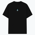 Basic T-Shirt | Unisex Fit | Poly-Cotton Blend | Soft Finish, Durable | Adults | Personalized | Typography | Humor | Everyday | Assertive - front - Black - mockup 1