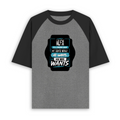 Unisex Oversized Raglan T-Shirt | Oversized Fit | 100% Bio-Washed Cotton | Ready | Two-Tone Design | Rib Neck | Unisex Adult | Personalized | Typography | Humor | Everyday | Assertive - front - mockup 1