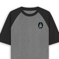 Unisex Oversized Raglan T-Shirt | Oversized Fit | 100% Bio-Washed Cotton | Ready | Two-Tone Design | Rib Neck | Unisex Adult | Personalized | Typography | Humor | Everyday | Assertive - left pocket - mockup 3