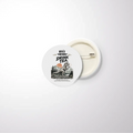 Pin Button Badge | Glossy Finish | Rust-Free Metal | Pin Attached | Unisex | Personalized | Typography | Dinosaurs | Tea | Everyday | Humorous | Drink Tea, Avoid Extinction - front_58mm - 58mm - White - mockup 3