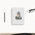 Daily Planner | 3-Month Undated | Soft-Bound | 204 Pages, Dotted Notes | Unisex Adult | Personalized | Typography | Dinosaurs | Tea | Everyday | Humorous | Drink Tea, Avoid Extinction - back - White - mockup 2