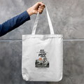 Tote Bag Zipper | Unisex | 100% Cotton Canvas | Zipper Closure, Long Handles | Everyday Use | Personalized | Typography | Dinosaurs | Tea | Everyday | Humorous | Drink Tea, Avoid Extinction - front - mockup 1