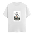 Female Classic Crew T-Shirt | Regular Fit | 180 GSM Bio-Washed Cotton Blend | Pre-Shrunk, Double-Stitched | Women | Personalized | Typography | Dinosaurs | Tea | Everyday | Humorous | Drink Tea, Avoid Extinction - front - White - mockup 1