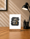 Acrylic Photo Frame With Stand - Fall Seven, Rise Eight
