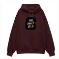 Oversized Hoodie | Relaxed Fit Unisex | 400 GSM Cotton Blend | Pre-Shrunk Warmth & Comfort | Adults | Personalized | Typography | Motivation | Everyday | Empowering | Fall Seven, Rise Eight - front - Maroon - mockup 1