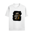 Male Standard Crew T-Shirt | Regular Fit | 100% Cotton (180 GSM) | Breathable, Durable | Men's | Personalized | Typography | Motivation | Everyday | Empowering | Fall Seven, Rise Eight - front - White - mockup 1