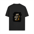 Male Standard Crew T-Shirt | Regular Fit | 100% Cotton (180 GSM) | Breathable, Durable | Men's | Personalized | Typography | Motivation | Everyday | Empowering | Fall Seven, Rise Eight - back - Black - mockup 2