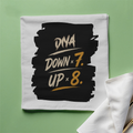 Cloth Napkin | Standard Dining Size | 100% Polyester | Soft, Durable, Hemmed | Unisex | Personalized | Typography | Motivation | Everyday | Empowering | Fall Seven, Rise Eight - front - White - mockup 1