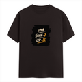 Male Classic Crew T-Shirt | Men's Regular Fit | 180 GSM Bio-Washed Cotton | Pre-Shrunk, Double-Stitched | Personalized | Typography | Motivation | Everyday | Empowering | Fall Seven, Rise Eight - front - Coffee Brown - mockup 1