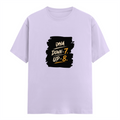 Male Classic Crew T-Shirt | Men's Regular Fit | 180 GSM Bio-Washed Cotton | Pre-Shrunk, Double-Stitched | Personalized | Typography | Motivation | Everyday | Empowering | Fall Seven, Rise Eight - front - Lavender - mockup 1