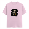 Male Classic Crew T-Shirt | Men's Regular Fit | 180 GSM Bio-Washed Cotton | Pre-Shrunk, Double-Stitched | Personalized | Typography | Motivation | Everyday | Empowering | Fall Seven, Rise Eight - front - Light Baby Pink - mockup 1