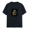 Male Classic Crew T-Shirt | Men's Regular Fit | 180 GSM Bio-Washed Cotton | Pre-Shrunk, Double-Stitched | Personalized | Typography | Motivation | Everyday | Empowering | Fall Seven, Rise Eight - front - Navy Blue - mockup 1