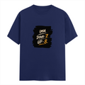 Male Classic Crew T-Shirt | Men's Regular Fit | 180 GSM Bio-Washed Cotton | Pre-Shrunk, Double-Stitched | Personalized | Typography | Motivation | Everyday | Empowering | Fall Seven, Rise Eight - front - Royal Blue - mockup 1
